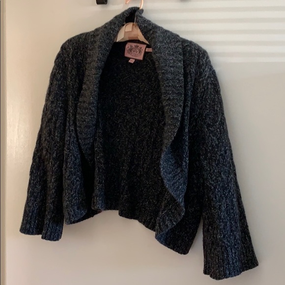 Juicy Couture Sweaters - Juicy Couture black white gray cardigan